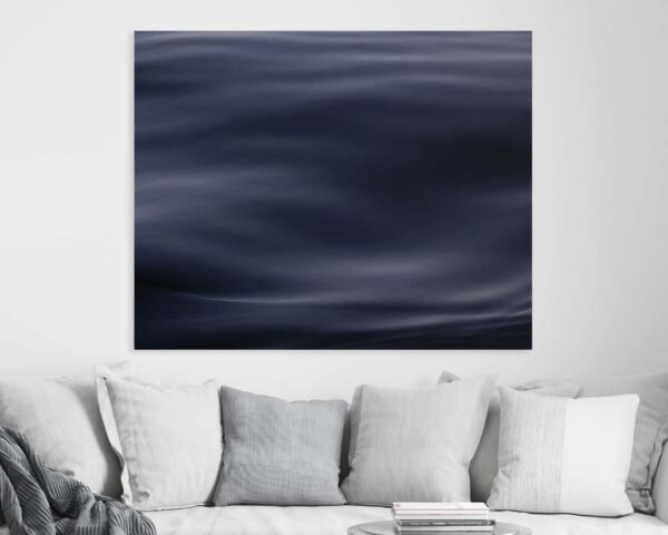 Minimalist wall art of a sea